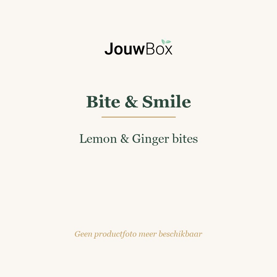 Bite & Smile Lemon & Ginger bites