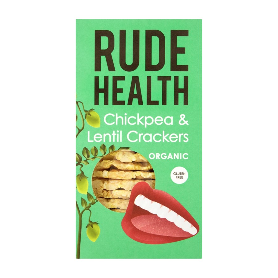 Rude Health Organic Chickpea en Lentil Crackers