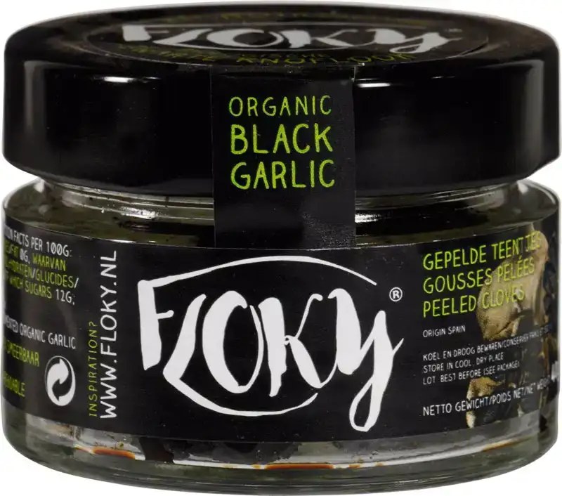 Floky Zwarte knoflook, gepeld