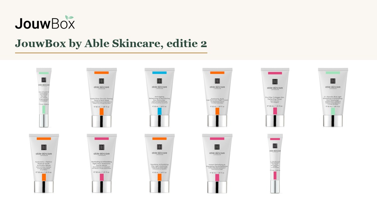 JouwBox by Able Skincare, editie 2