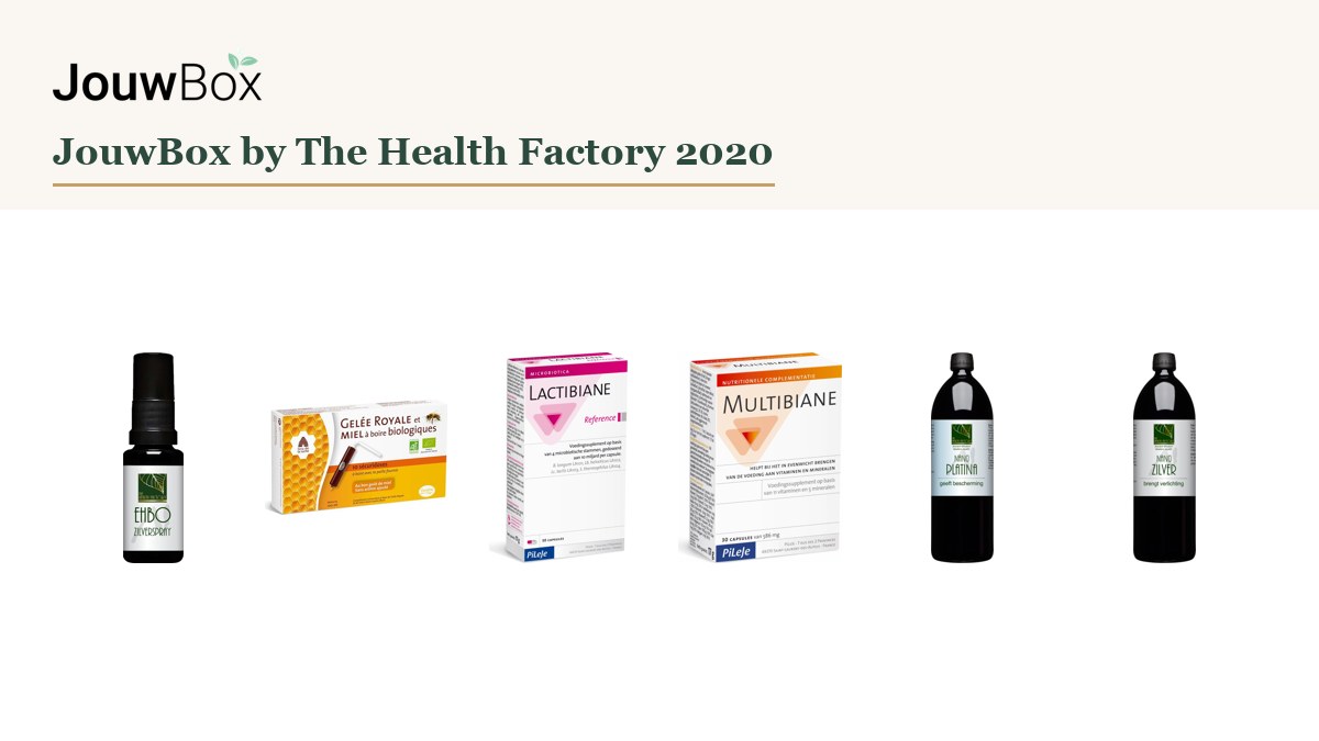 JouwBox by The Health Factory, box 1, april 2020