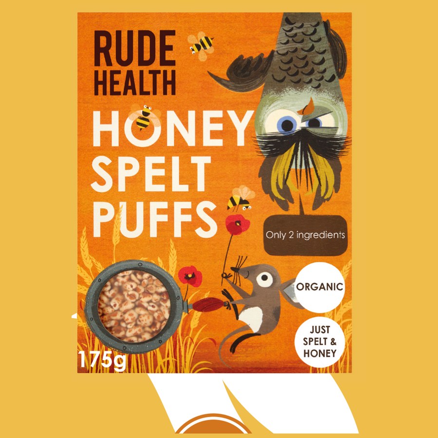Rude Health Biologische honey spelt puffs
