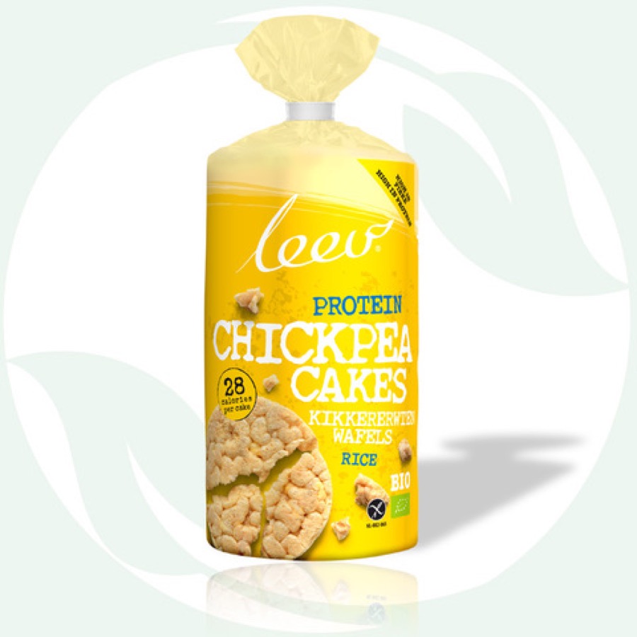 LEEV Kikkererwtenwafels, glutenvrij en biologisch